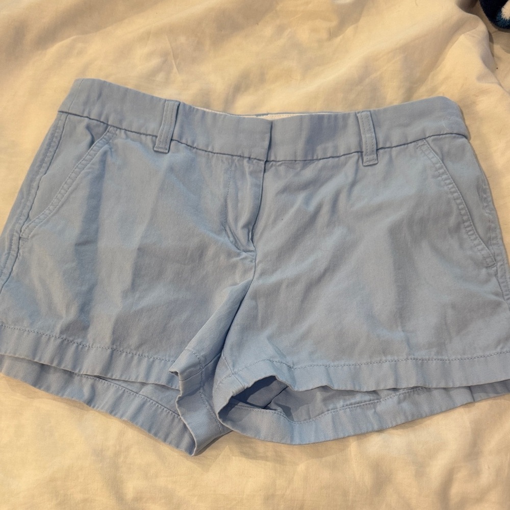 J. Crew Light Blue Cotton Chino Shorts